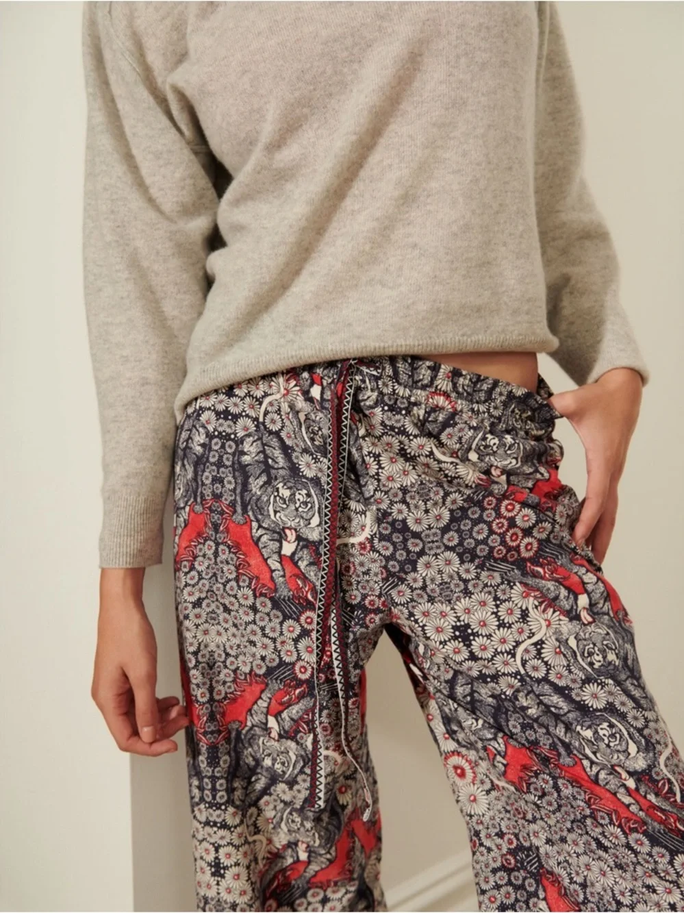 Anthropologie Florence Balducci Menagerie Pajama Set, VGUC - Picture 2 of 10